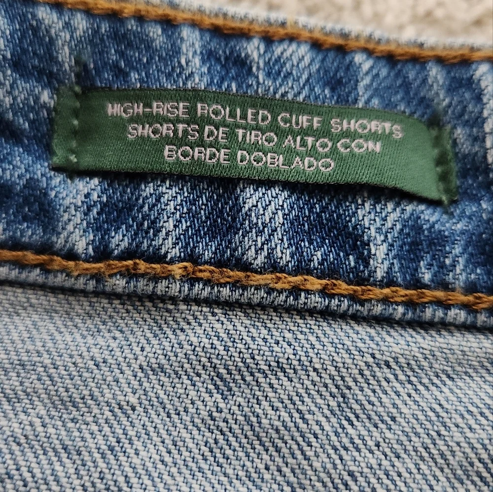 Women's High-Rise Rolled Cuff Jean Shorts - Wild Fable Blue 6 - Picture 5 of 11